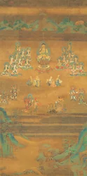 Shakyamuni predicando en el Pico del Buitre, Museo Nacional de Nara